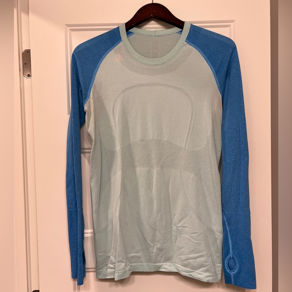 Blue Swiftly Tech Long-Sleeve Shirt